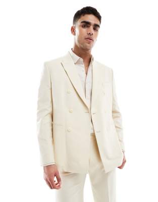 Asos ASOS DESIGN Regular Suit In Stone