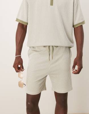 Asos ASOS DESIGN Relaxed Co-ord In Textured Stripe