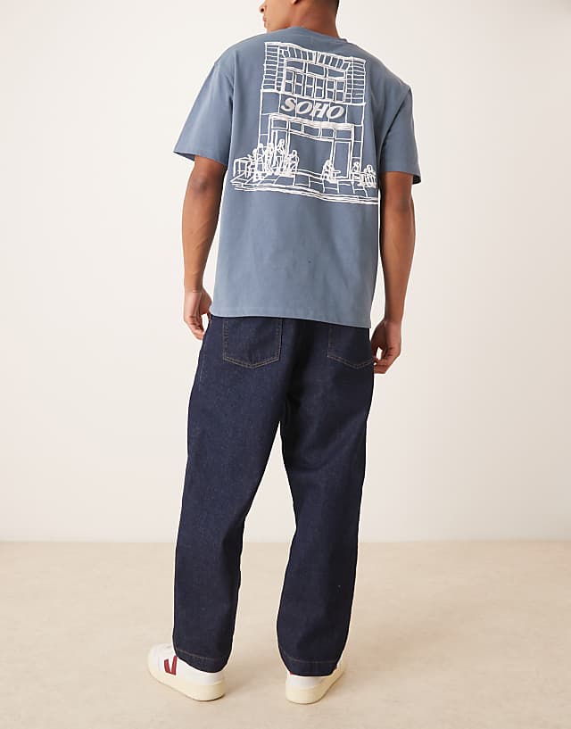 Asos ASOS DESIGN Relaxed Tapered Jeans In Raw Wash