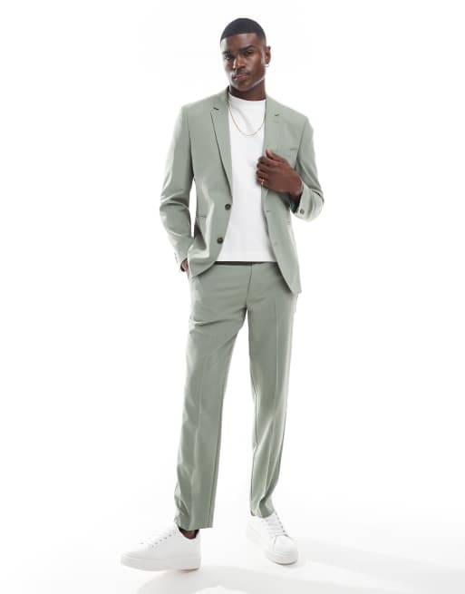 Asos ASOS DESIGN Sage Green Suit In Slim Fit
