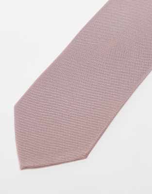 Asos ASOS DESIGN Satin Tie In Dusky Pink