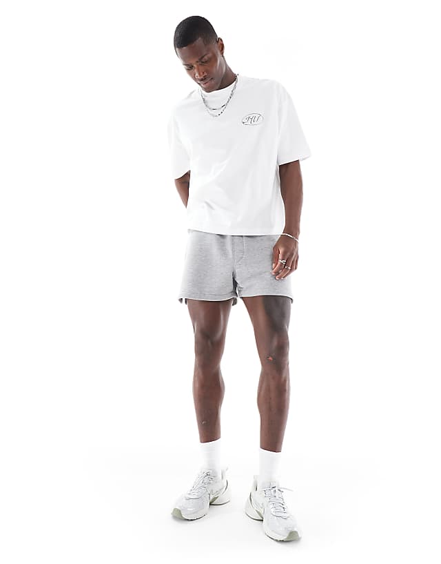 asos ASOS DESIGN short length short in grey marl