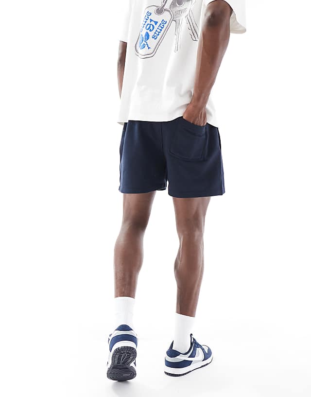 Asos ASOS DESIGN Short Length Short In Navy