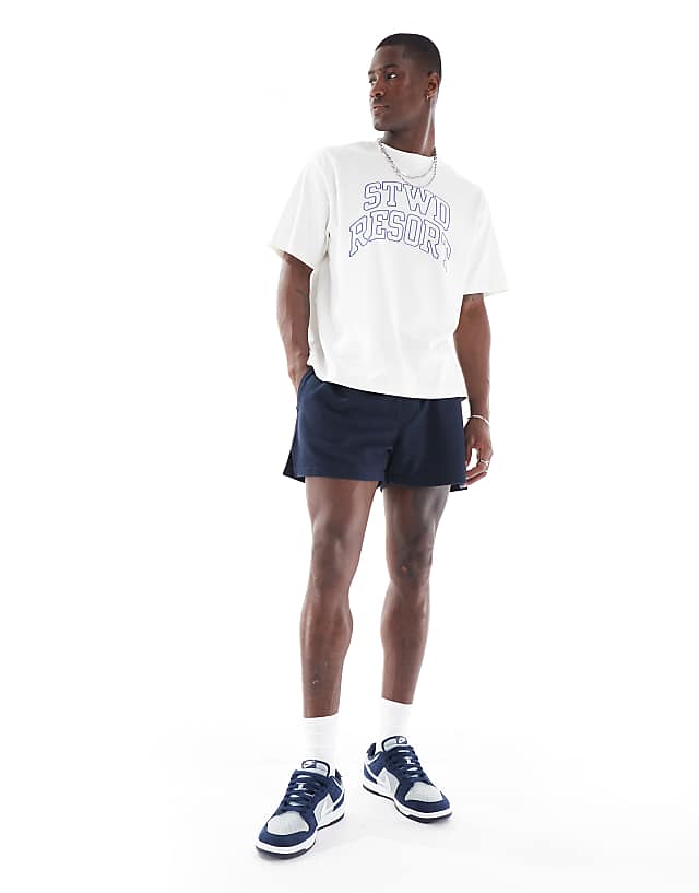 Asos ASOS DESIGN Short Length Short In Navy