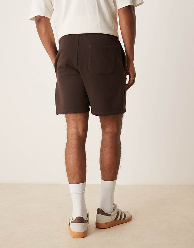 Asos ASOS DESIGN Shorter Length Short In Brown