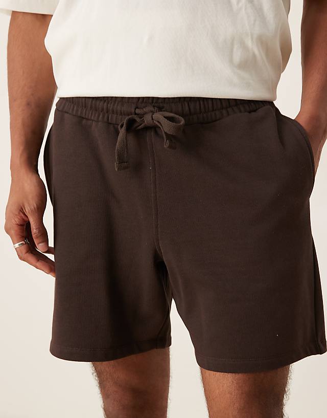 Asos ASOS DESIGN Shorter Length Short In Brown
