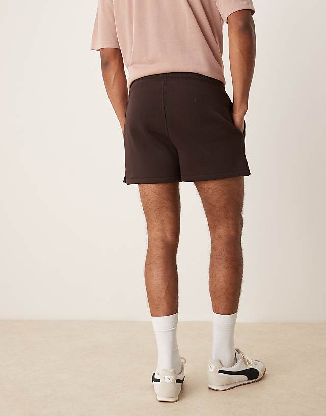 Asos ASOS DESIGN Shorter Length Short In Brown