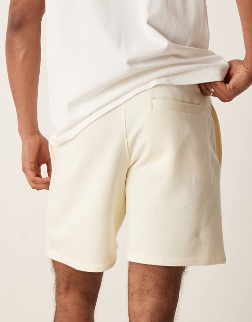 Asos ASOS DESIGN Shorter Length Short In Cream