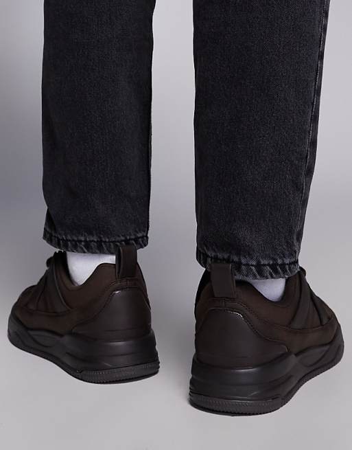 Asos ASOS DESIGN Skate Trainers In Brown