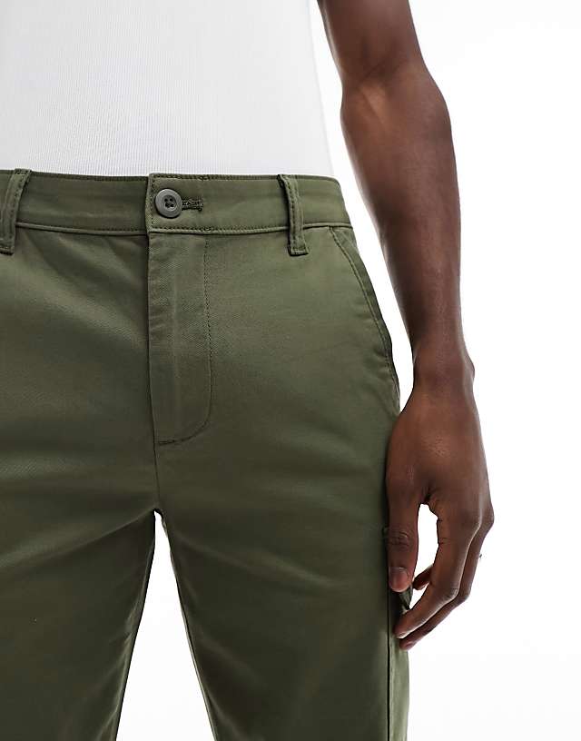 Asos ASOS DESIGN Skinny Cargo Trousers In Khaki