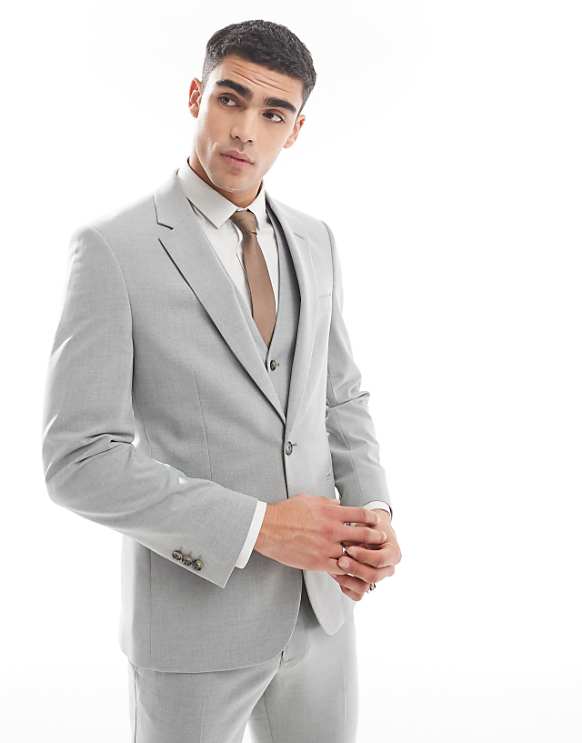 Asos ASOS DESIGN Skinny Fit Suit In Grey