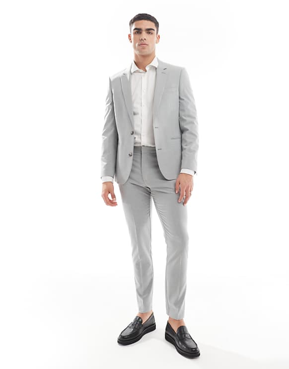 Asos ASOS DESIGN Skinny Fit Suit In Grey