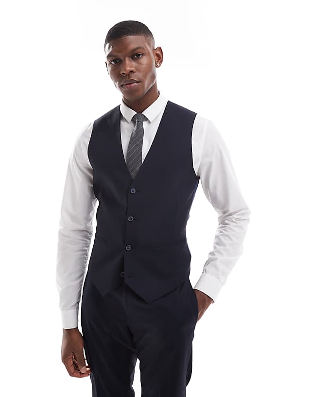 Asos ASOS DESIGN Skinny Fit Suit In Navy