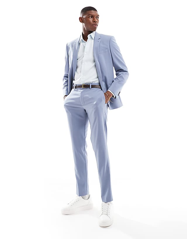 Asos ASOS DESIGN Skinny Suit In Dusty Blue