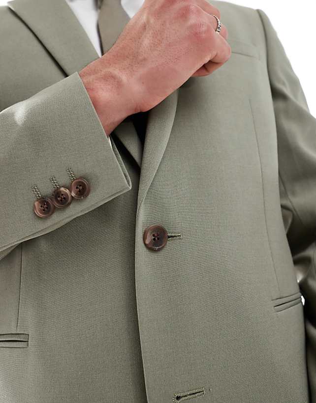 Asos ASOS DESIGN Skinny Suit Jacket In Khaki