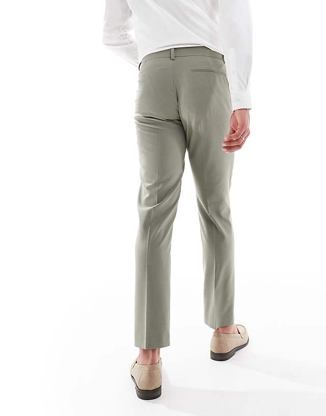 Asos ASOS DESIGN Skinny Suit Trousers In Khaki
