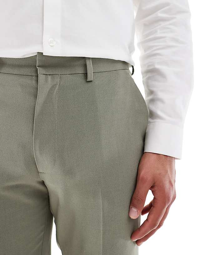 Asos ASOS DESIGN Skinny Suit Trousers In Khaki
