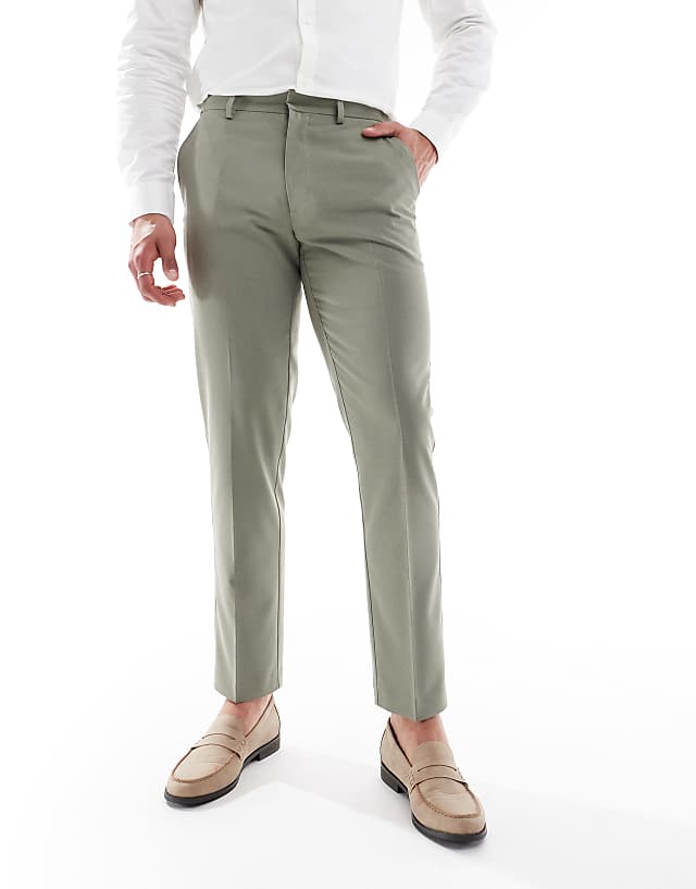 Asos ASOS DESIGN Skinny Suit Trousers In Khaki