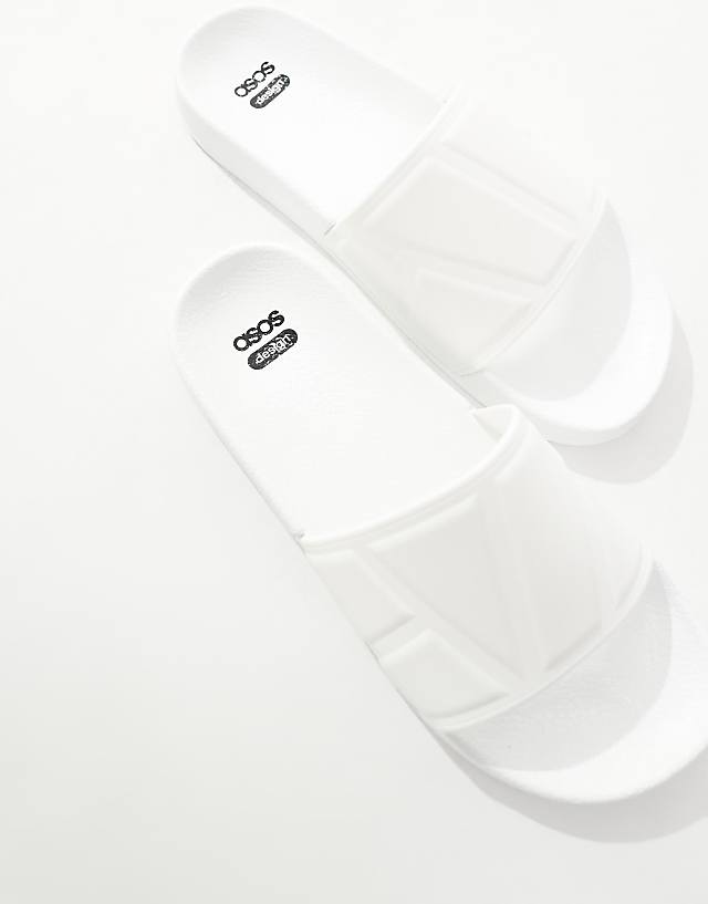 Asos ASOS DESIGN Sliders In White