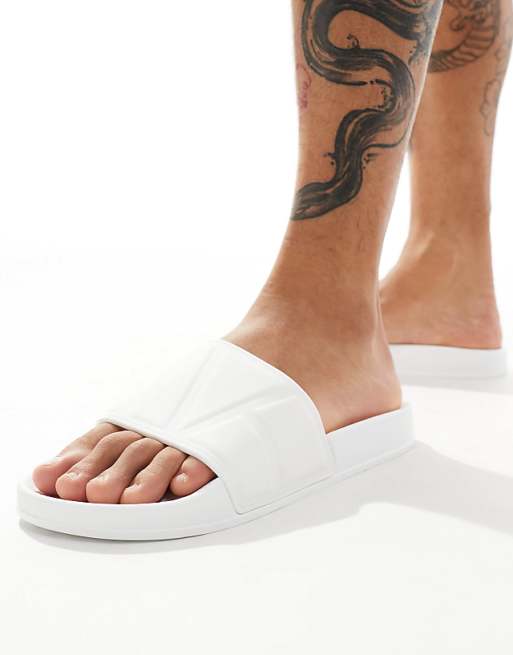 asos ASOS DESIGN sliders in white