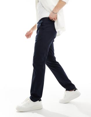 Asos ASOS DESIGN Slim Smart Trousers In Charcoal