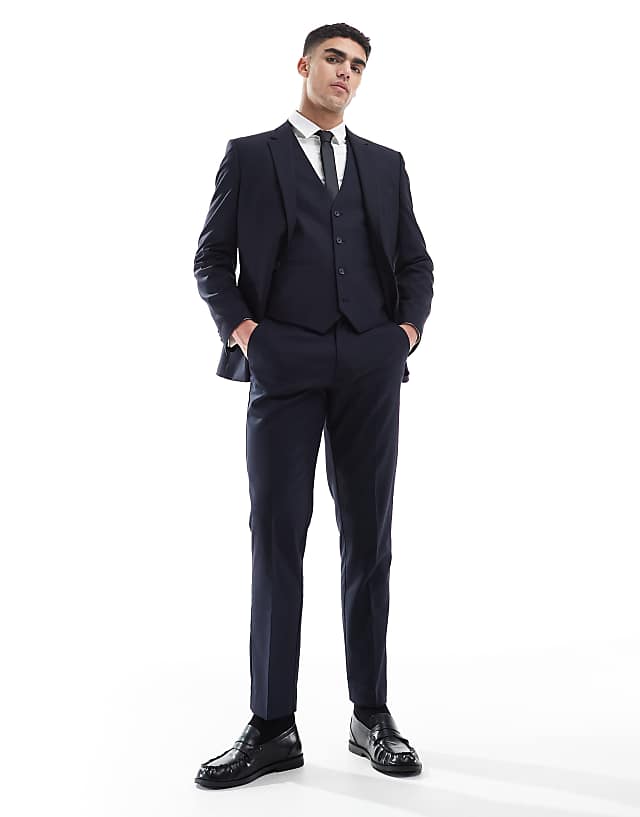 Asos ASOS DESIGN Slim Suit In Dark Navy