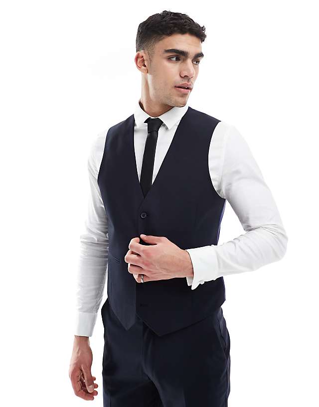 Asos ASOS DESIGN Slim Suit In Dark Navy