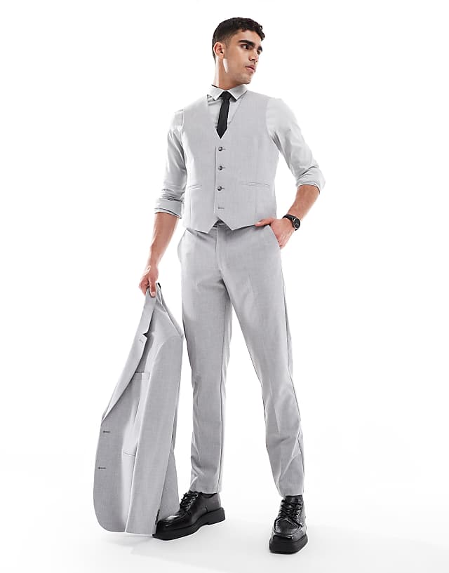 Asos ASOS DESIGN Slim Suit In Grey