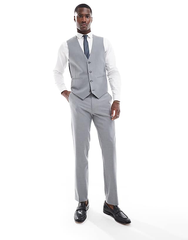 Asos ASOS DESIGN Slim Suit Jacket In Grey