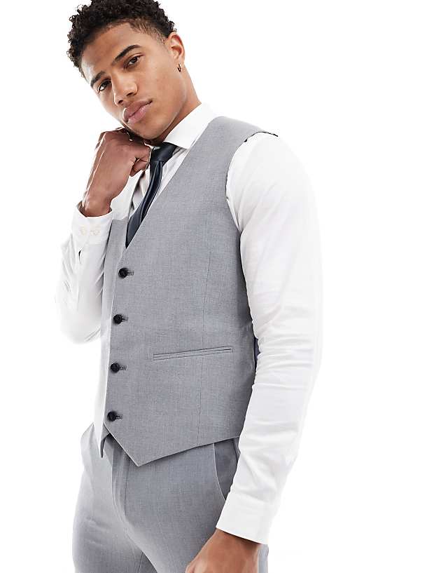 Asos ASOS DESIGN Slim Suit Jacket In Grey