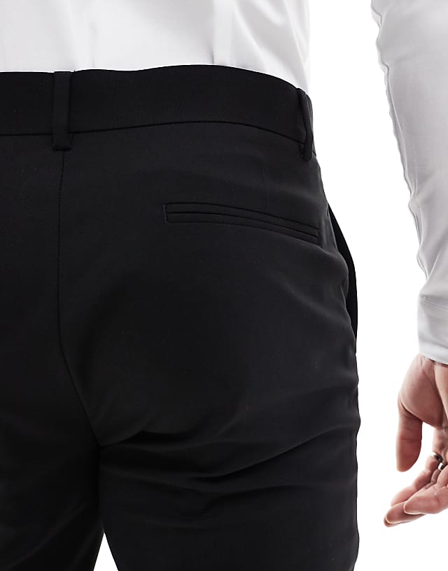 Asos ASOS DESIGN Slim Suit Trousers In Black