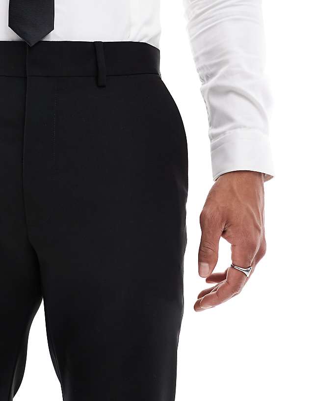 Asos ASOS DESIGN Slim Suit Trousers In Black