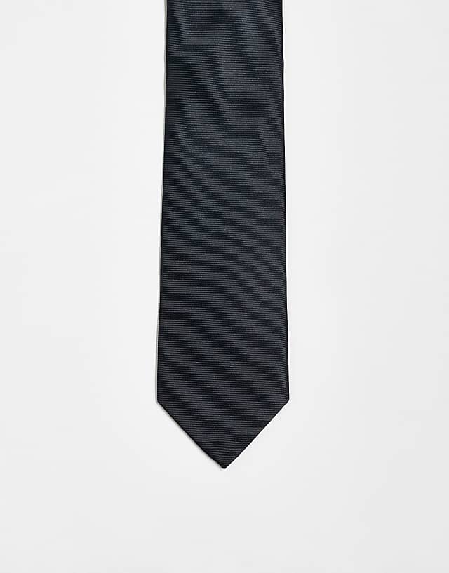 asos ASOS DESIGN slim tie in black