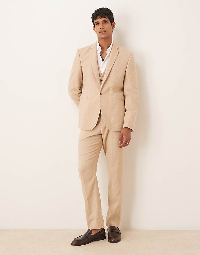 asos ASOS DESIGN slim wool blend suit