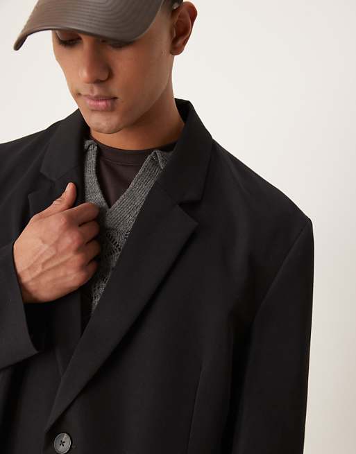 Asos ASOS DESIGN Slouchy Oversized Blazer In Black