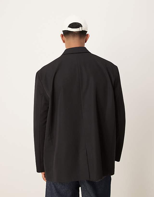 Asos ASOS DESIGN Slouchy Oversized Blazer In Black
