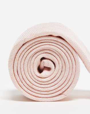 Asos ASOS DESIGN Slub Textured Tie In Pink