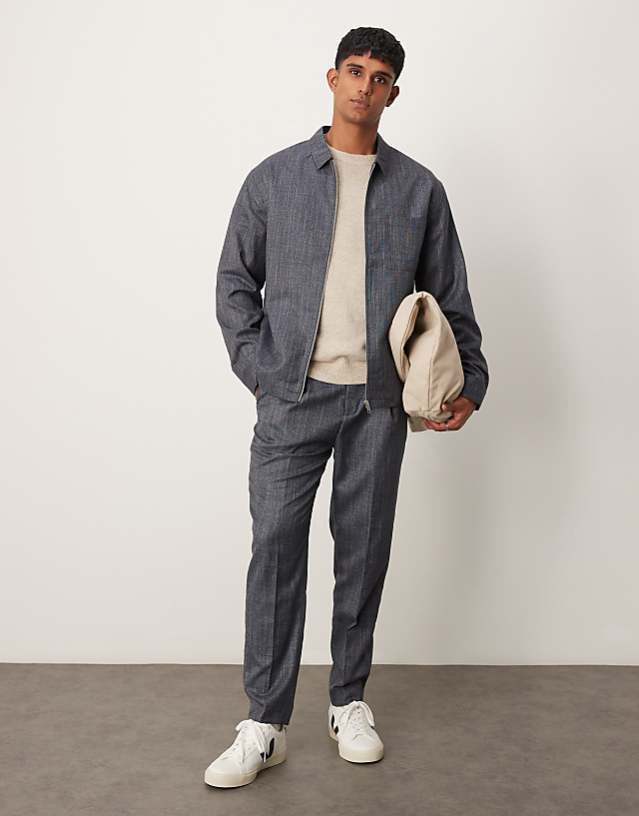 asos ASOS DESIGN smart co-ord in blue