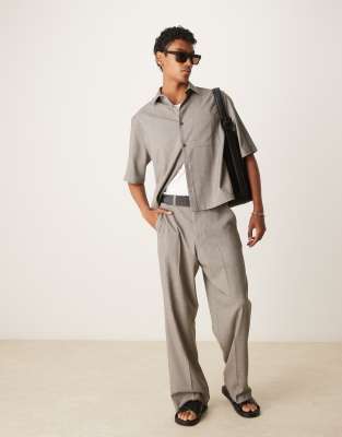 Asos ASOS DESIGN Smart Co-ord In Charcoal