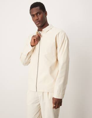 Asos ASOS DESIGN Smart Co-ord In Cream
