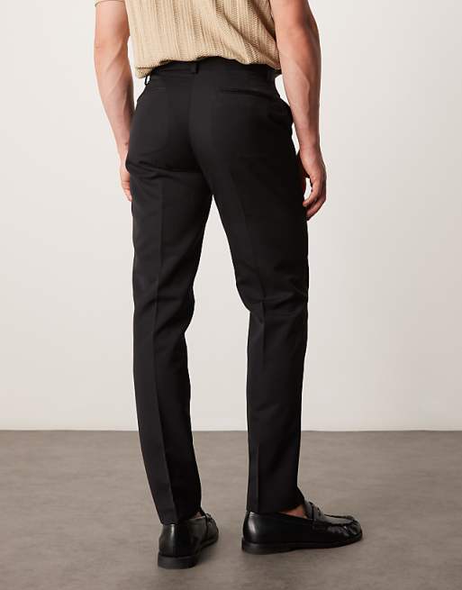 Asos ASOS DESIGN Smart Slim Fit Trousers In Black