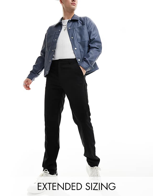 Asos ASOS DESIGN Smart Slim Fit Trousers In Black