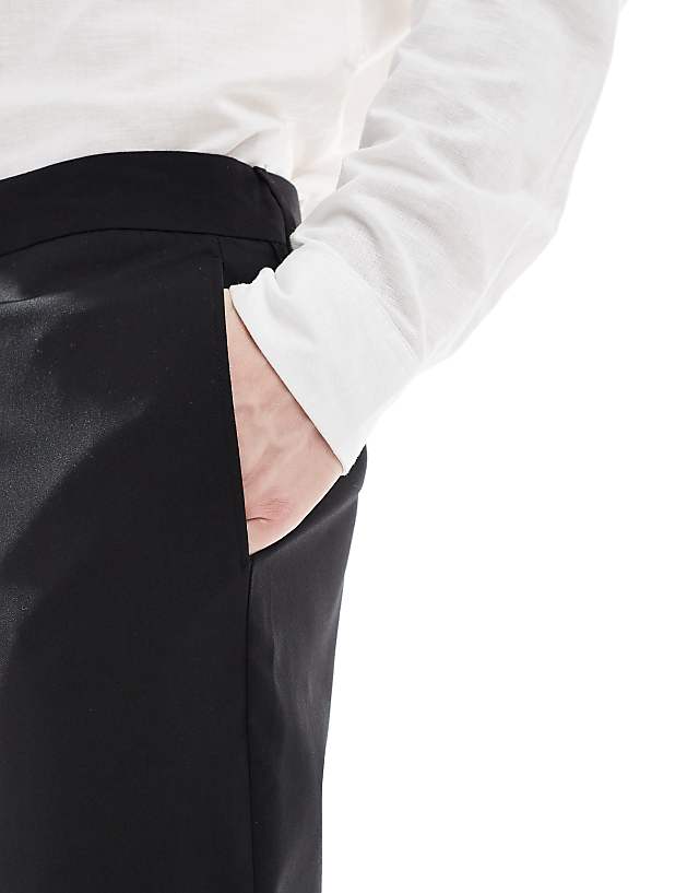 Asos ASOS DESIGN Smart Slim Fit Trousers In Black