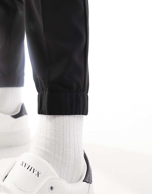 Asos ASOS DESIGN Smart Tapered Joggers In Black