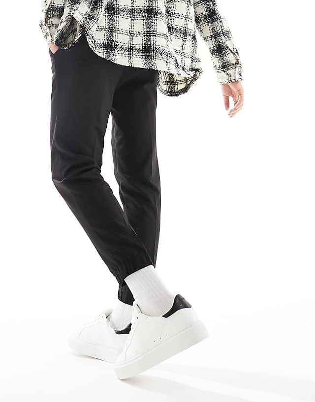 Asos ASOS DESIGN Smart Tapered Joggers In Black