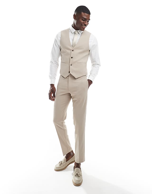Asos ASOS DESIGN Stone Suit In Skinny Fit