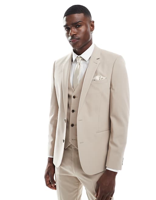 Asos ASOS DESIGN Stone Suit In Skinny Fit