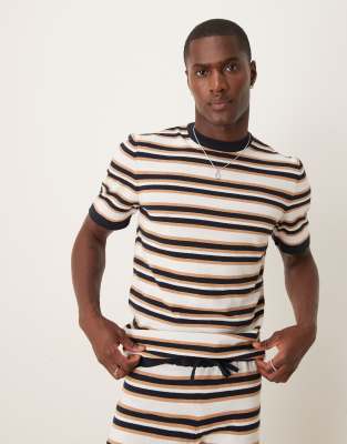 Asos ASOS DESIGN Stripe Knitted Co Ord