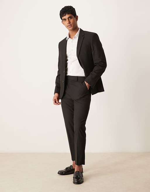 asos ASOS DESIGN suit black slim fit