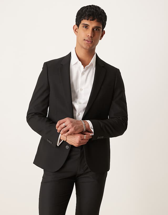 Asos ASOS DESIGN Suit In Skinny Fit Black